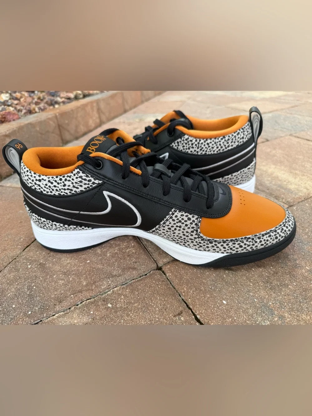 Nike Book 1 Air Safari Devin Booker Black Monarch HV2096-001 Men's Size 15